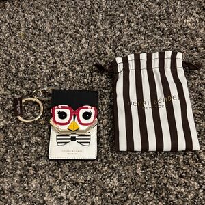 Henri Bendel Quinn card holder NEW keychain collectible quiet luxury mirror boho